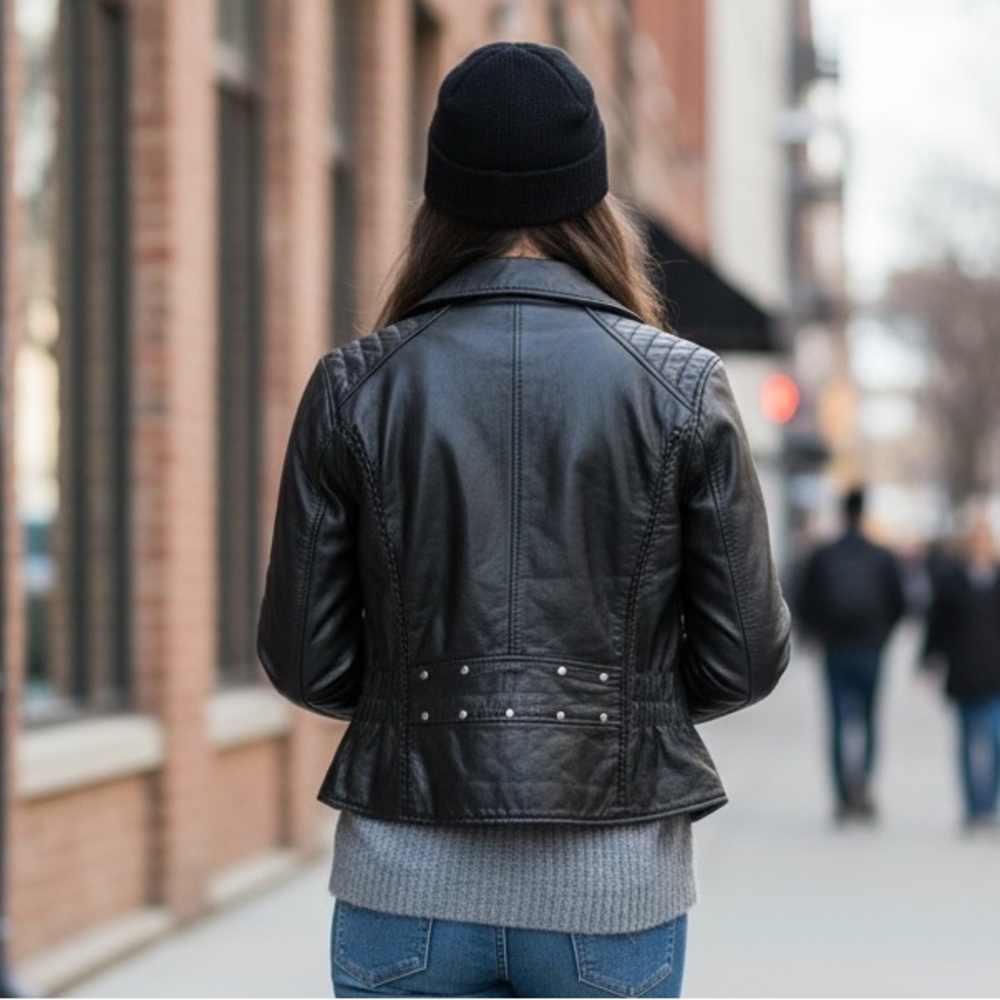 XElement Genuine Leather Jacket S - Picture 3 of 7
